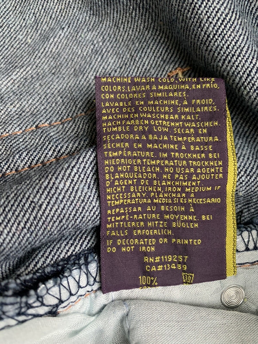 クリスチャンオードジェー ブリング スカル シグネイチャー ウォッシュ 34 NEW Christian Audigier Men Sz 34 Dark Blue Denim Jeans