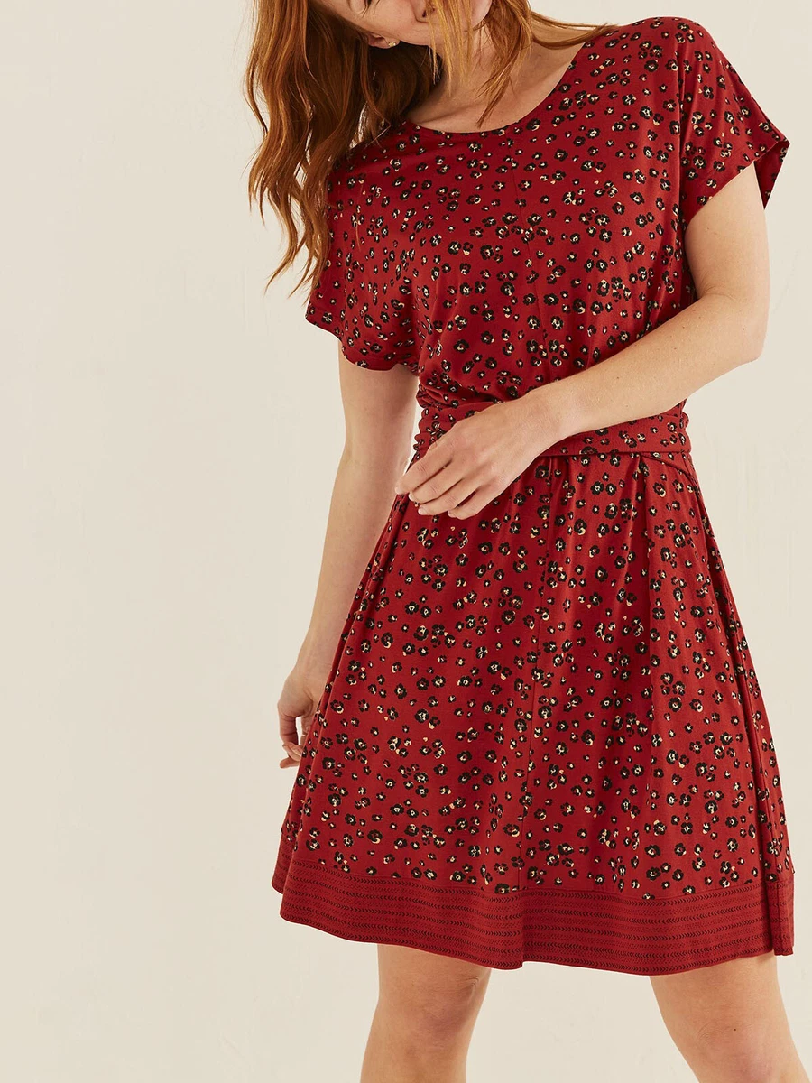 Fat face top red dress