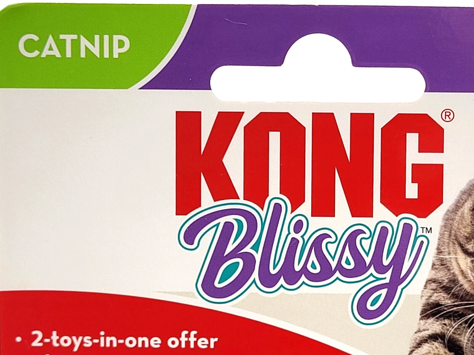 Kong Blissy Moon Ball 2 in 1 Batting Chasing Pouncing  Catnip Cat Toy - Image 3 of 4