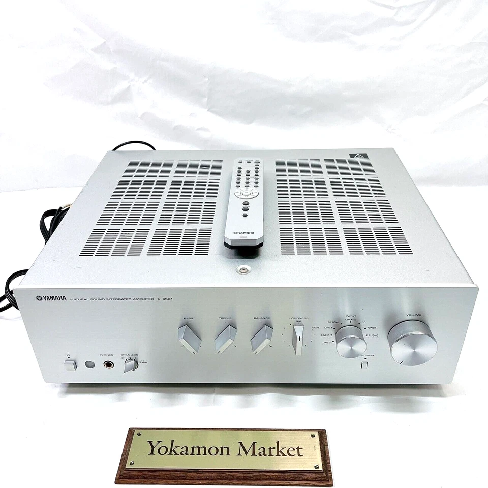 Yamaha A-S501 Natural Sound Integrated Stereo Amplifier Silver Used Working - Image 2 of 4
