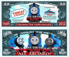 OUR THOMAS THE TANK DOLLAR BILL (2 Bills)