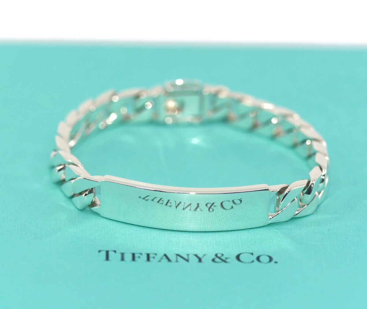 Tiffany & Co Sterling Silver ID Bracelet | eBay Tiffany & Co Sterling Silver ID Bracelet | eBay