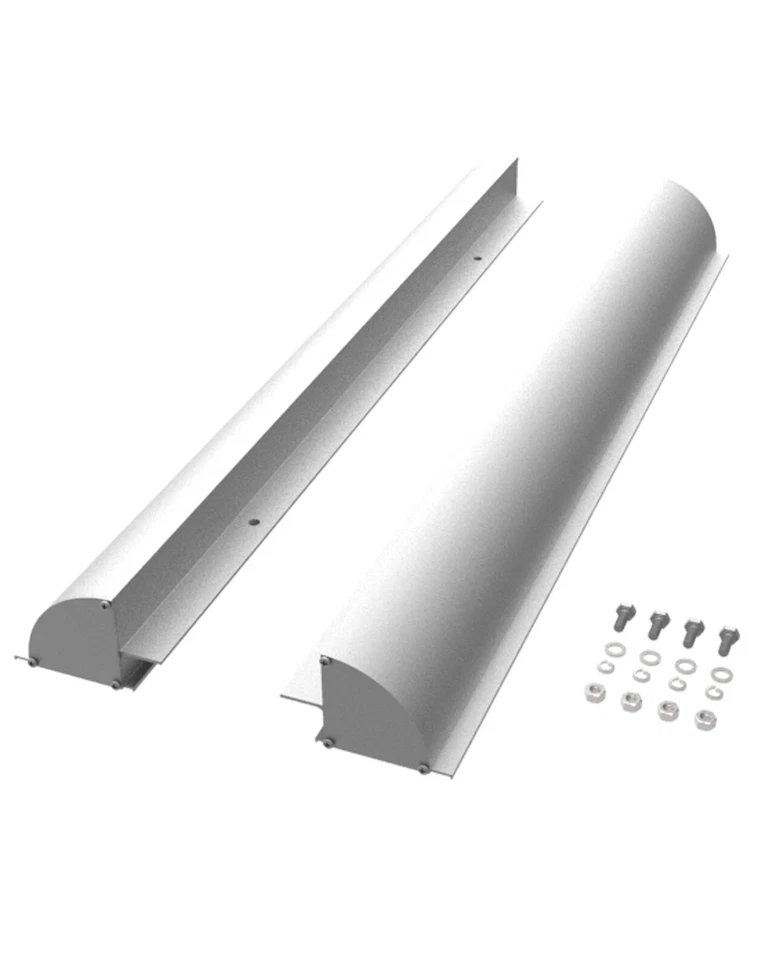 enjoy solar® Aluminium Solarmodul Halterung 550mm 670mm Wohnmobil schwarz silber