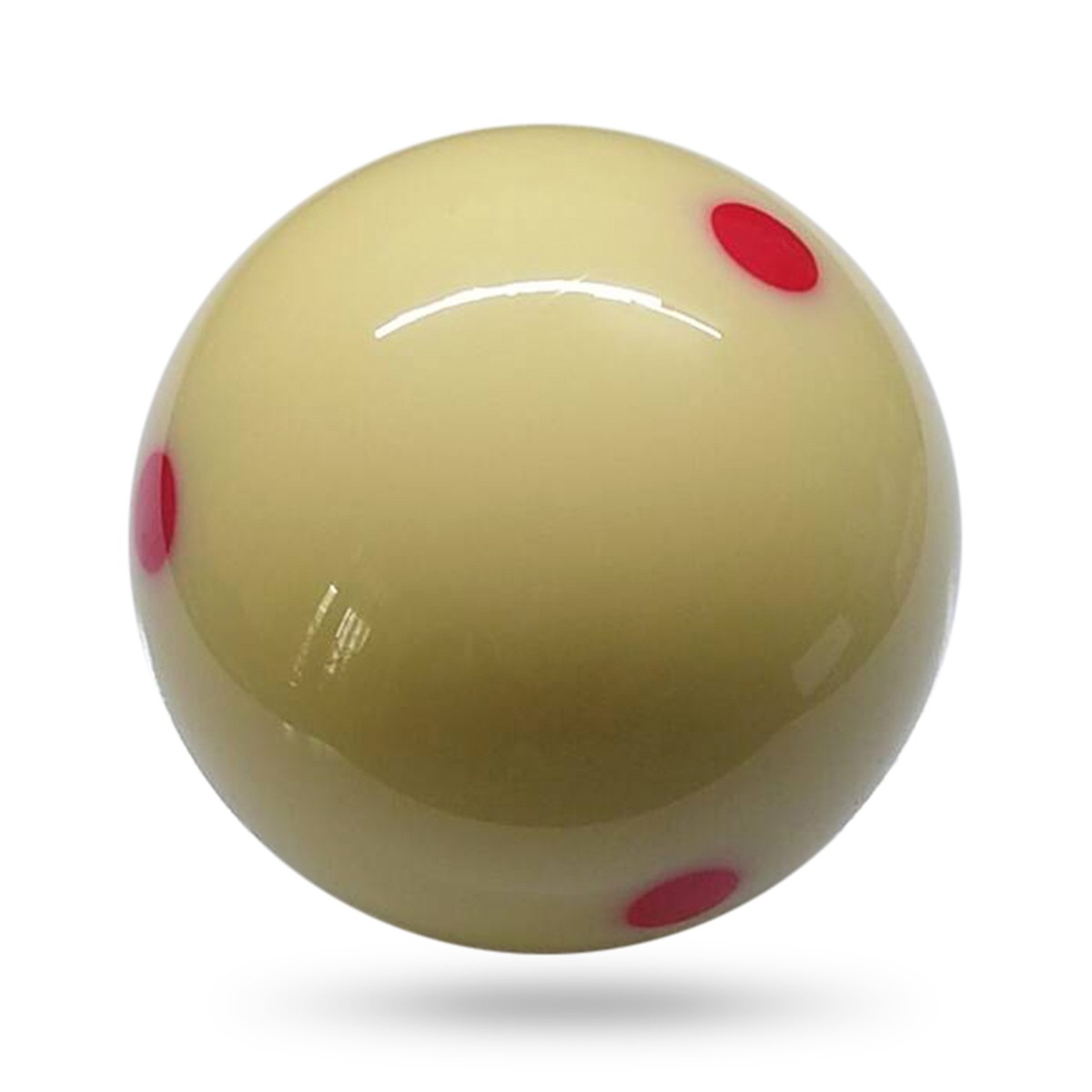 1 PCS White Ball 57.2MM Billiard Ball 6 Red Dot Pool Training Ball