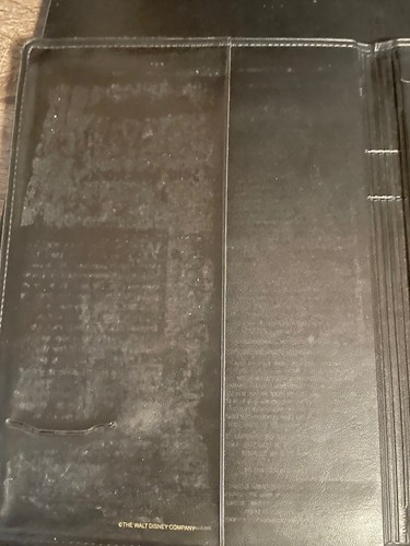 BLACK MICKEY MOUSE DISNEY NOTEBOOK BINDER 12" X 9" BEAT UP SOME vintage - 第 4/7 張圖片