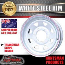 15 X 6 Sunraysia Wheel Rim Black Ford Stud Pattern Trailer Caravan Boat ...