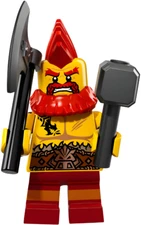 LEGO Series 17 Battle Dwarf Minifigure (71018) New Retired Collectible CMF