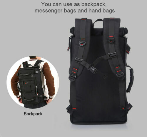 40L Large Capacity Men Shoulder Backpack Polyester Travel Messager Luggage Bag - Picture 4 of 13