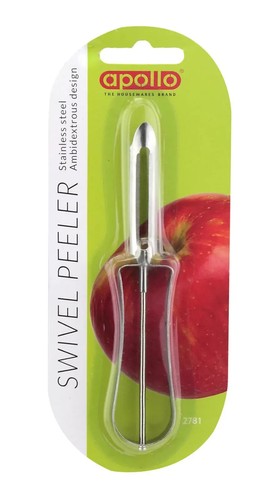 Edelstahl Qualitäts Kartoffel Gemüse Schäler Obst Spud Schwenkbar Schneider 15 cm - Bild 2 von 12
