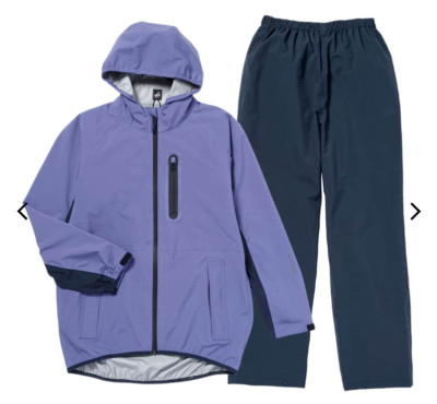 Inalem Ladies Rain Suit Pocketable Purple Workman AEGIS All Seasons Fashion New