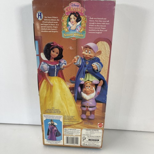 Vintage Walt Disney Snow White & The 7 Dwarfs Dopey & Sneezy Stacked Damaged Box - Picture 3 of 7