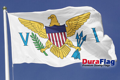 US Virgin Islands DuraFlag mit Clips (5 Fuß x 3 Fuß)