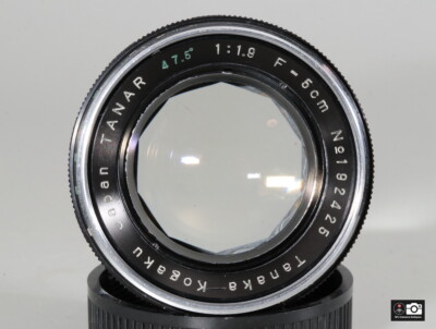 CLA'd, VeryRare Tanaka kogaku Tanar 5cm F1.9 Leica L39 Lens, Exc++