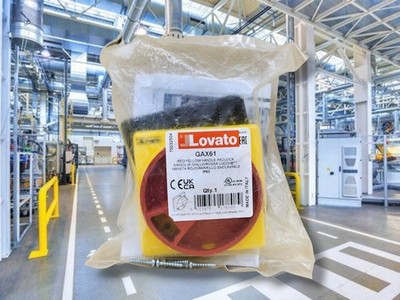 Lovato GAX61 Red/Yellow Handle Padlock Part   Factory Sealed (Qty 1)