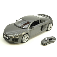 Audi R8 V10 Plus 2015 Silvergun 1:24 Maisto Auto Stradali -D- Neues Modell