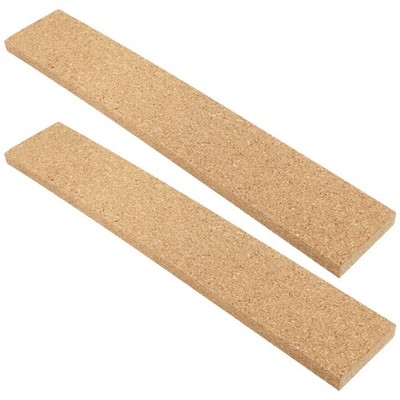 2Pcs Cork Display Board Strip for Office and Home Decor 11.8x1.97x0.47in