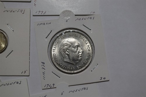 🧭 🇪🇸 SPAIN 5 PESETAS COINS COLLECTION MOSTLY COMMEMORATIVE'S B84 #143 - Picture 7 of 14