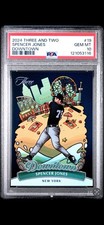 2024 PANINI THREE & TWO DOWNTOWN #19 SPENCER JONES PSA 💎 Mint 10