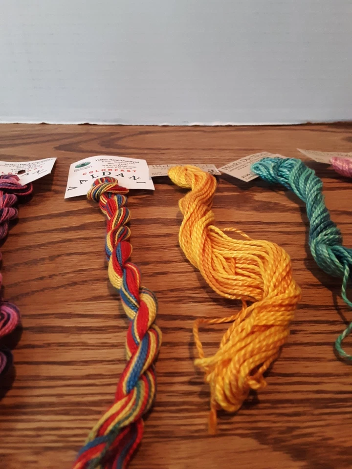 Lot of 6 Embroidery Floss- Valdani and Weeks Dye Works Hand Over Dyed Floss - Image 3 of 4