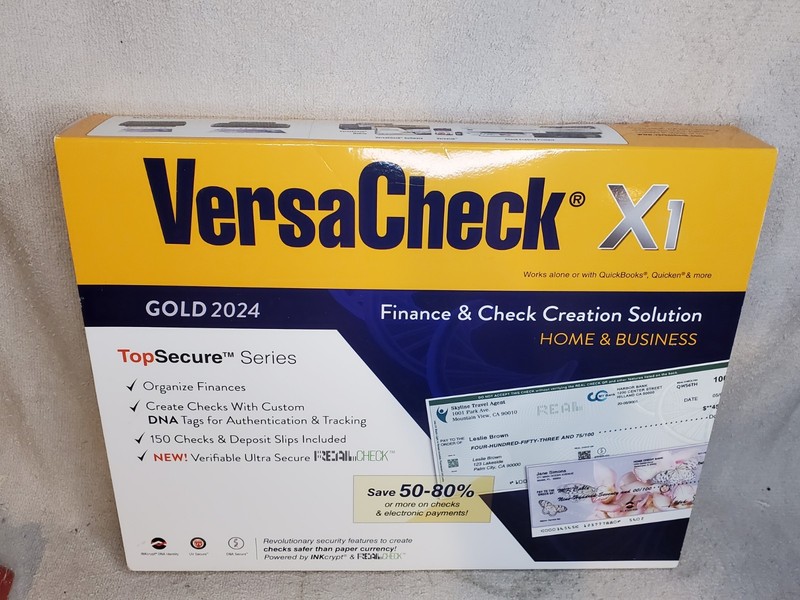 VersaCheck X1 GOLD 2024- HOME AND BUSINESS CHECK CREATION SOLUTION TOP SECURE