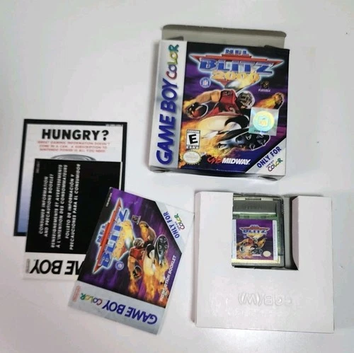 NFL Blitz 2000 Gameboy Color GBC Gsme Complete In Box CIB Authentic And Clean