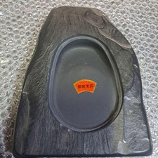 【三つ足円面硯】　古代硯/須恵器　蔵出し　中国朝鮮半島　文物ラベル　M0617H 硯 2面硯 36 硯2面硯36