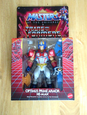 Masters of The Universe MOTU x Transformers Optimus Prime Armor He-Man