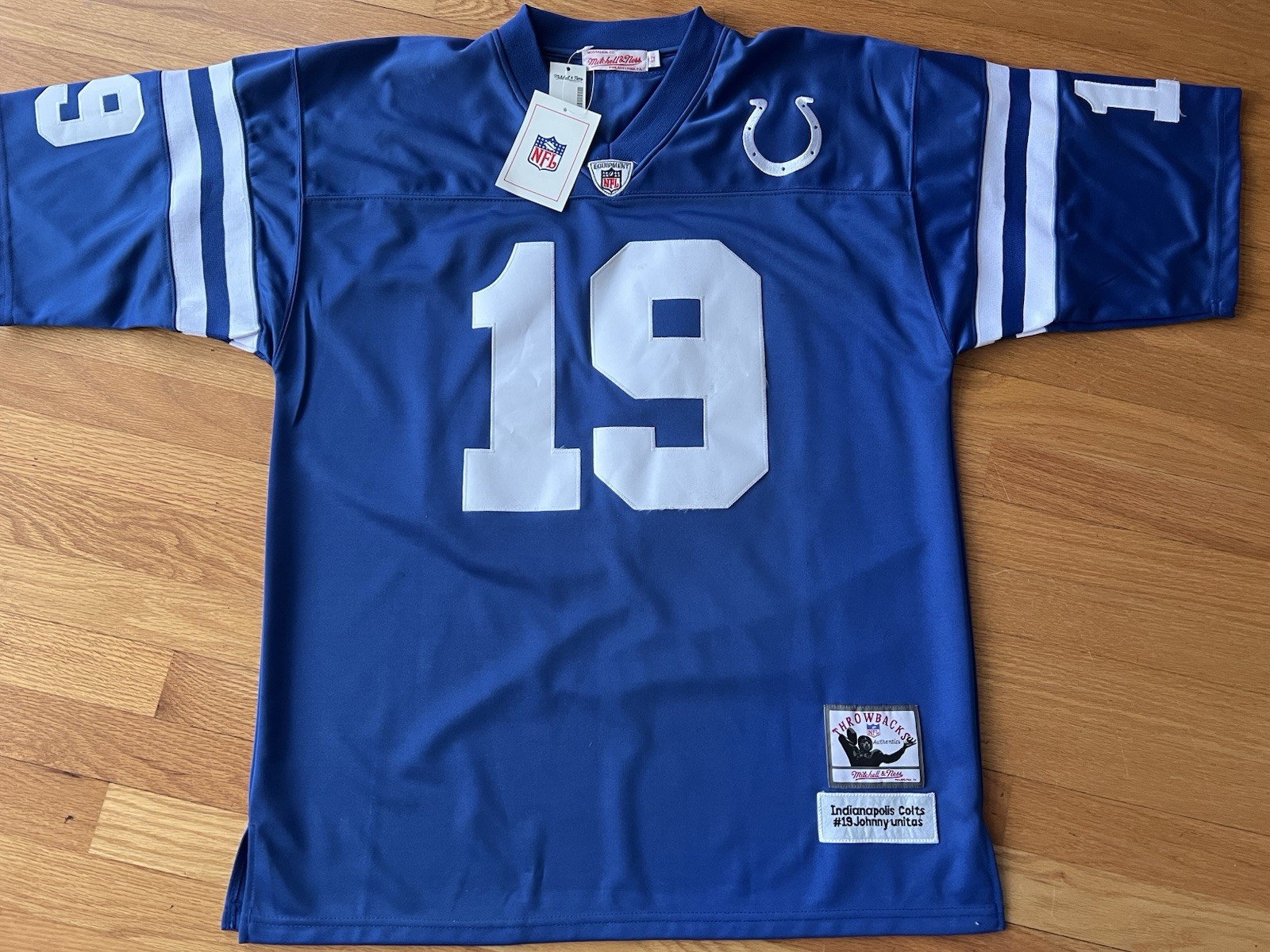 Johnny Unitas Mitchell & Ness Football Jersey 52 New Tags NWT Authentic Stitch