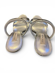 Steve Madden Saturn Metallic Silver Stiletto Heels Size 7