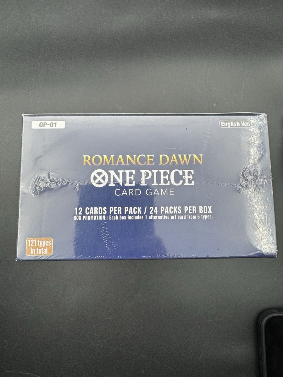 One Piece OP-01 Romance Dawn Booster Box BLUE BOTTOM English Wave One NEW  SEALED | eBay