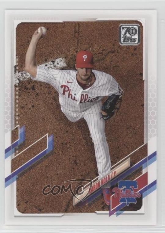 2021 Topps Image Variation SP Image Variation (Aerial Photo) Aaron Nola #537 4r2
