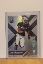 2018 Panini Elite Draft Picks Saquon Barkley #105 Rookie Card (RC) Nittany Lions