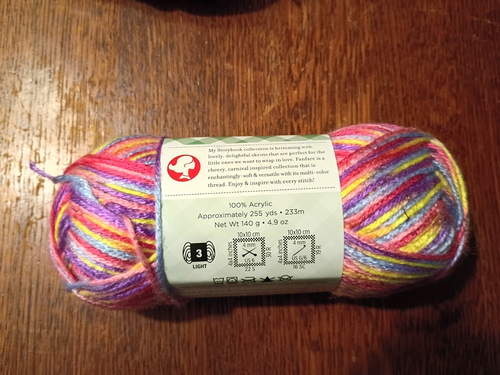 1 SKEIN STITCH STUDIO STORYBOOK FANFARE, RIBBON CANDY PINK - Picture 2 of 3