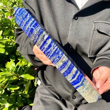 3.2LB NNatural amaze lapis lazuli Quartz Crystal Obelisk Wand Point Healing