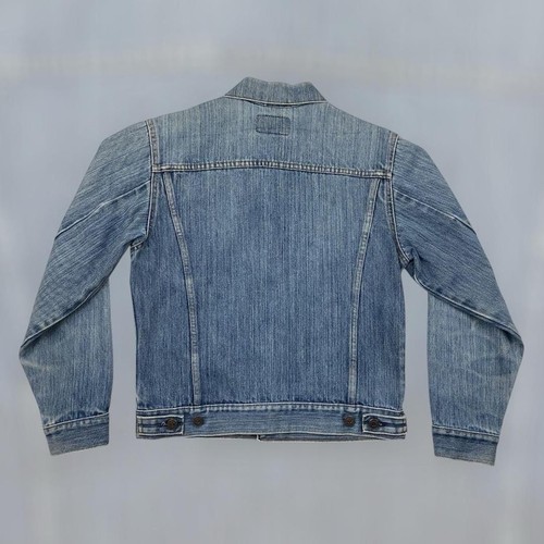 Vintage 70er Levi's Typ 3 Jeansjacke Erwachsene M blau verblassen 70704-0917 USA Baumwollmischung - Bild 2 von 6
