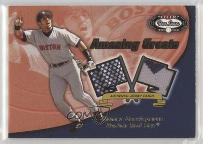 2002 Fleer Box Score Amazing Greats Patch 110/150 Nomar Garciaparra Patch 4f5