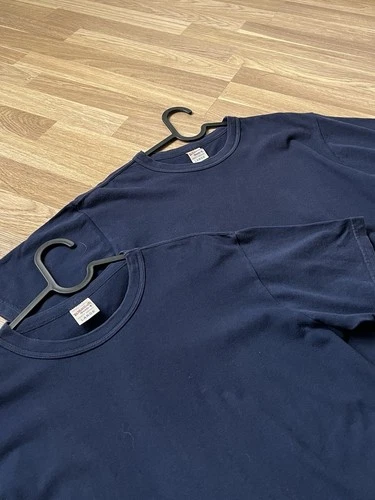 Whitesville 2 T-Shirt Heavy Weight Quali-T Navy Size L Mens Made In Japan image 4