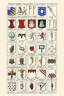 Ordinaries, Charges & Their names Hugh Clark Poster Print