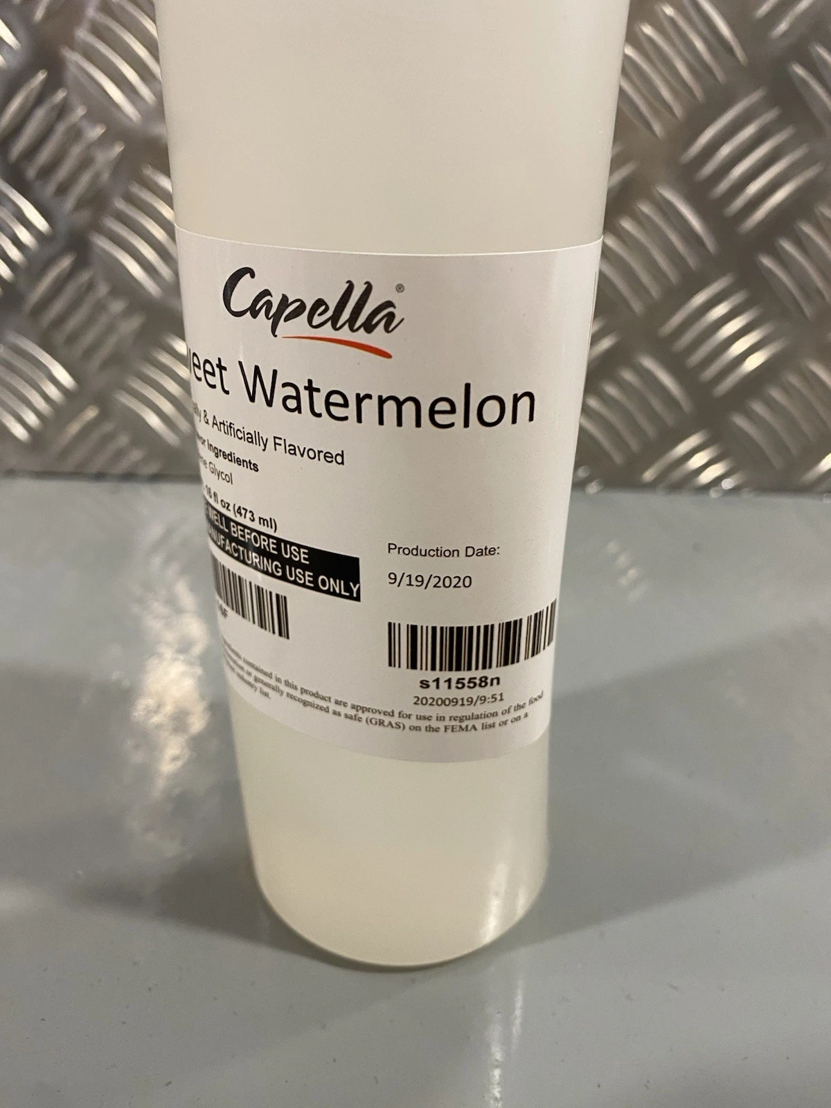 Capella Sweet Watermelon Flavour 16oz 473ml Production Date 19/09/2020 3