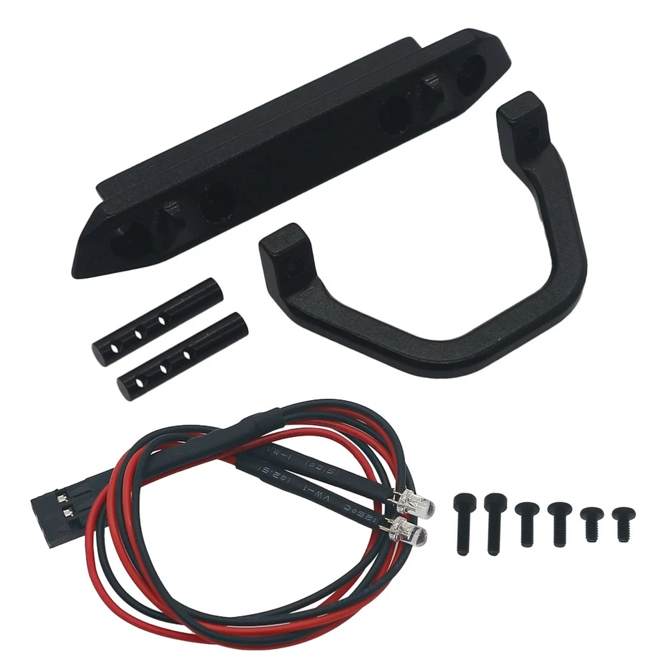 Juego de luces y parachoques delanteros RCAWD para Axial 1-24 SCX24 AXI90081 AXI00001 Foto 4 de 4