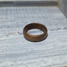 Handmade Walnut Bentwood Ring Size 8 - Mens Wood Wedding Band - Dark Wood Gift
