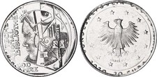 Fehlpr&auml;gung Stempelkopplung 10 Euro Nationalbibliothek mit 20 Euro Wolf  143252