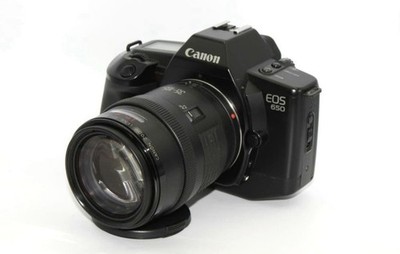 Canon EOS 650 35mm SLR Film Camera w/ EF 35-105mm f/3.5-4.5 Zoom Lens Tested