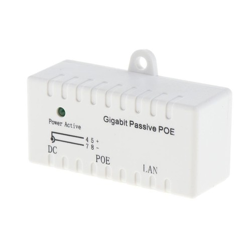 Injecteur PoE Passif Power Over Ethernet Données RJ45 sur RJ45 PoE - Blanc - Photo 5/5