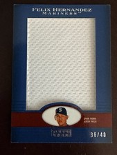 2009 Topps Unique Felix Hernandez Jumbo Game Worn Jersey Relic /40 UJR-FH
