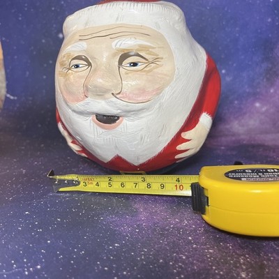 Hand Made Weeble Wobble Santa Claus Made in Sri Lanka 
