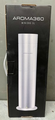New Silver Aroma360 Mini360 SL W/Remote Control Waterless Oil Diffuser