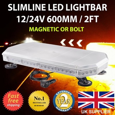 Bernstein LED Recovery Light Bar 600mm 12/24V Blinkleuchte LKW Licht Blitze