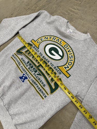 Green Bay Packers Vintage Crewneck Mens Medium Pullover Sweater NFL Football - Picture 5 of 6