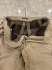 Mens 36X32 LL BEAN Flannel Lined Natural Fit Canvas Cargo Pant Distressed 264592 — photo 8